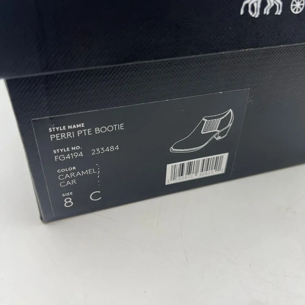 Coach Perri Snake Print Ankle Bootie Carmel Leather Westerncore
